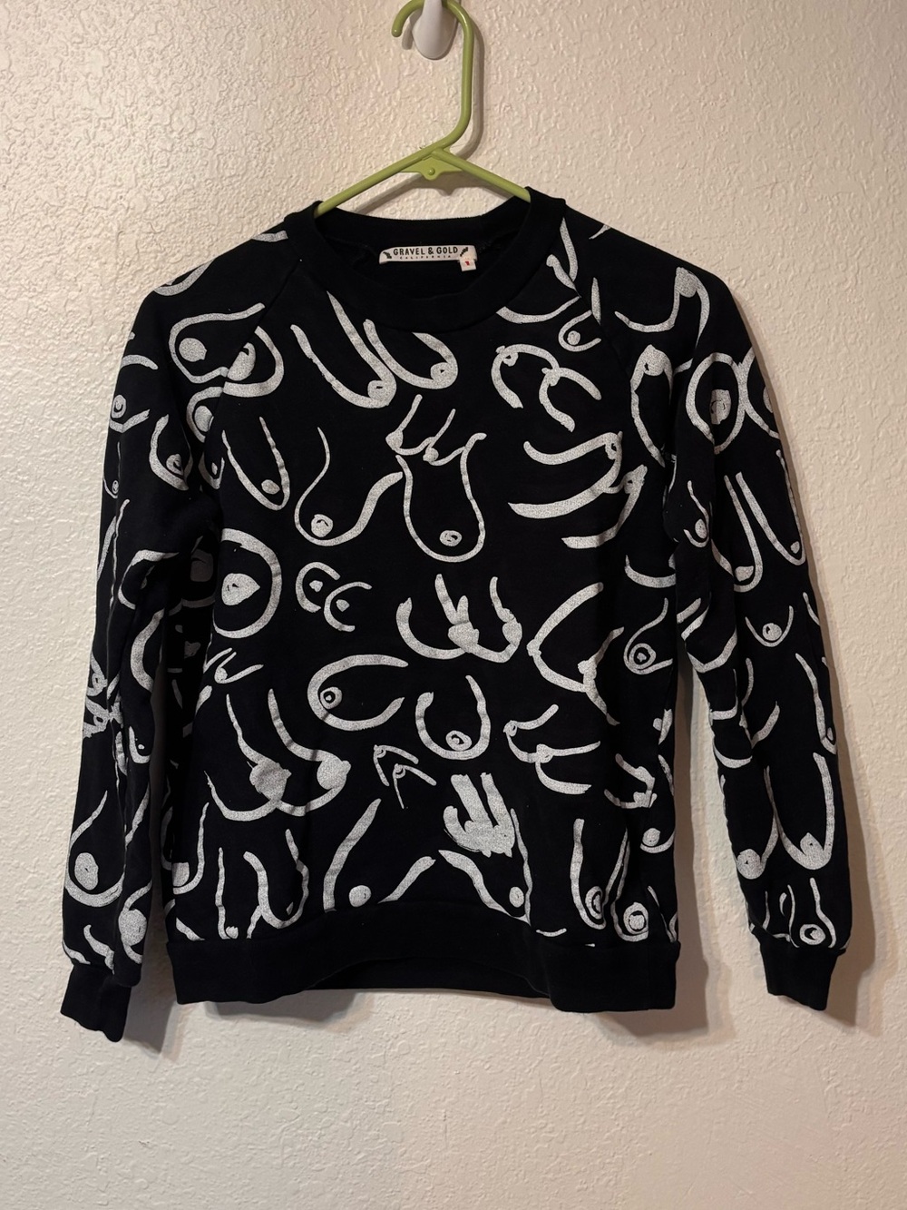 Gravel & Gold Boobs Townesie Crewneck Small